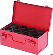 KS Tools 515.0308 1 Inch Hex Power Socket Set, Long, 8-Piece, 24-38 mm KS Tools 515.0308 1 Inch Hex Power Socket Set, Long, 8-Piece, 24-38 mm