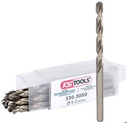 KS Tools 330.3050 HSS-G Co 5 Twist Drill, 5 mm, Pack of 10 KS Tools 330.3050 HSS-G Co 5 Twist Drill, 5 mm, Pack of 10