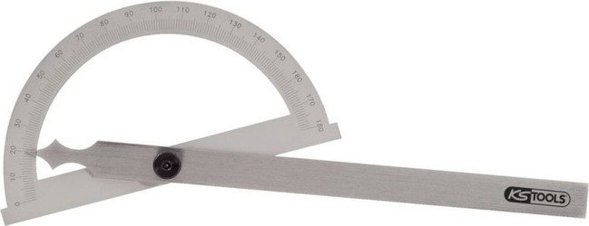 KS Tools 300.0642 Protractor with open arc, 200 mm KS Tools 300.0642 Protractor with open arc, 200 mm