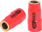 KS Tools 117.3837 3/8 inch Insulated Socket, 12 mm KS Tools 117.3837 3/8 inch Insulated Socket, 12 mm