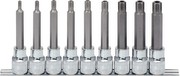 KS Tools 918.1895 1/2 inch Chrome Plus Ribe Bit Socket Set, long, 9-piece, M5-M14 KS Tools 918.1895 1/2 inch Chrome Plus Ribe Bit Socket Set, long, 9-piece, M5-M14