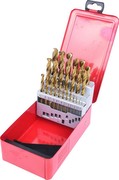 KS Tools 330.4613 HSS TiN Twist Drill Set in Steel Sheet Metal Case, 25 Pieces, 1-13 mm KS Tools 330.4613 HSS TiN Twist Drill Set in Steel Sheet Metal Case, 25 Pieces, 1-13 mm