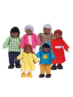 HaPe Doll family dark skin tone HaPe Doll family dark skin tone