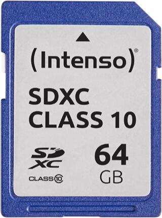 Intenso SD card Class 10 64GB (3411490) Intenso SD card Class 10 64GB (3411490)