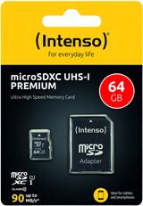 Intenso microSD Card UHS-I Premium 64GB (3423490) Intenso microSD Card UHS-I Premium 64GB (3423490)