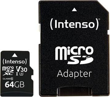 Intenso microSD Card UHS-I Professional 64GB (3433490) Intenso microSD Card UHS-I Professional 64GB (3433490)