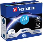 Verbatim M-DISC Lifetime archival BDXL 100GB pack of 5 (43834) Verbatim M-DISC Lifetime archival BDXL 100GB pack of 5 (43834)