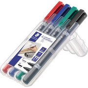 Staedtler Lumocolor permanent duo marker 4 pcs Staedtler Lumocolor permanent duo marker 4 pcs