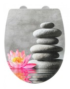 Wenko Toilet seat Water Lily with relief Wenko Toilet seat Water Lily with relief