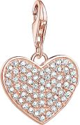 Thomas Sabo Charm Pendant Heart Pavé with Engraving White (1569-416-14) Thomas Sabo Charm Pendant Heart Pavé with Engraving White (1569-416-14)