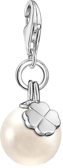 Thomas Sabo Charm Pendant Pearl with White Clover (1461-082-14) Thomas Sabo Charm Pendant Pearl with White Clover (1461-082-14)
