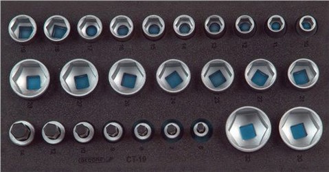 Gedore Set Socket Inserts 1/2" 1500 CT1-19 (2308908) Gedore Set Socket Inserts 1/2" 1500 CT1-19 (2308908)