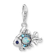 Thomas Sabo Charm Pendant Fish with Blue Stones Silver (1884-945-7) Thomas Sabo Charm Pendant Fish with Blue Stones Silver (1884-945-7)