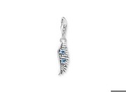 Thomas Sabo Charm Pendant Phoenix Feather with Blue Stones Silver (1905-644-1) Thomas Sabo Charm Pendant Phoenix Feather with Blue Stones Silver (1905-644-1)