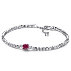Pandora Red Sparkling Round Pavé Tennis Bracelet 18 cm Pandora Red Sparkling Round Pavé Tennis Bracelet 18 cm