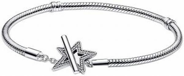 Pandora Moments Asymmetric Star T-Clasp Snake Link Bracelet 20 cm Pandora Moments Asymmetric Star T-Clasp Snake Link Bracelet 20 cm