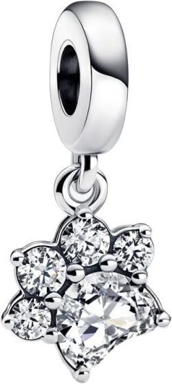 Pandora Sparkling Paw Print Charm Pendant (792247C01) Pandora Sparkling Paw Print Charm Pendant (792247C01)