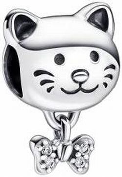 Pandora Cat & Bow Charm (792255C01) Pandora Cat & Bow Charm (792255C01)