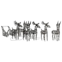 vidaXL Reindeer & Sleigh 320 LED (3100423) vidaXL Reindeer & Sleigh 320 LED (3100423)