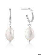 Ania Haie Pearl Mini Hoop Earrings (E019-02H) Ania Haie Pearl Mini Hoop Earrings (E019-02H)