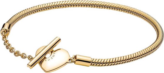 Pandora Moments Heart T-Clasp Link Bracelet Gold 17 cm (569285C00) Pandora Moments Heart T-Clasp Link Bracelet Gold 17 cm (569285C00)