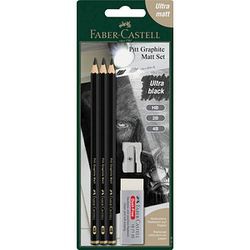 Faber-Castell Pitt Graphite Matt Set 5-piece (115296) Faber-Castell Pitt Graphite Matt Set 5-piece (115296)