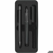 Faber-Castell Hexo Set: Fountain Pen M and Ballpoint Pen Matte Black (140589) Faber-Castell Hexo Set: Fountain Pen M and Ballpoint Pen Matte Black (140589)