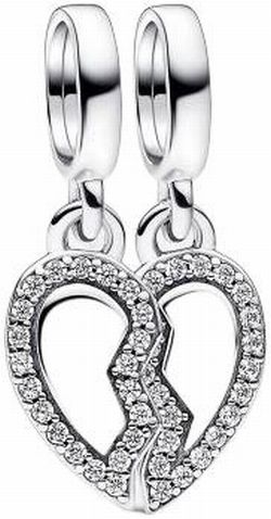 Pandora Friends Divisible Heart Charm Pendant (792743C01) Pandora Friends Divisible Heart Charm Pendant (792743C01)