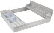 Roba Sandbox Outdoor+ with Foldable Bench and 2 Play Trays Roba Sandbox Outdoor+ with Foldable Bench and 2 Play Trays