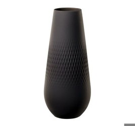 Villeroy & Boch Manufacture Collier Carré Vase high black Villeroy & Boch Manufacture Collier Carré Vase high black
