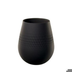 Villeroy & Boch Manufacture Collier Carré Vase small black Villeroy & Boch Manufacture Collier Carré Vase small black