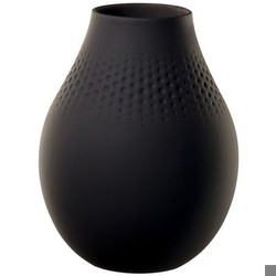 Villeroy & Boch Manufacture Collier Pearl Vase High Black Villeroy & Boch Manufacture Collier Pearl Vase High Black