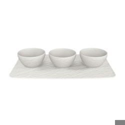 Villeroy & Boch Manufacture Rock Blanc Dip Bowl Set 4-piece Villeroy & Boch Manufacture Rock Blanc Dip Bowl Set 4-piece