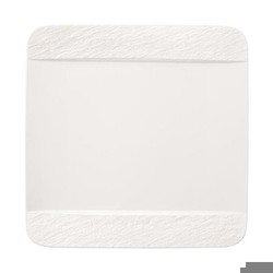 Villeroy & Boch Manufacture Rock Blanc square dinner plate Villeroy & Boch Manufacture Rock Blanc square dinner plate