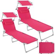 tectake Garden lounger Chloé set of 2 tectake Garden lounger Chloé set of 2