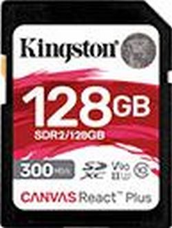 Kingston Canvas React Plus R300/W260 SDXC 128GB (SDR2/128GB) Kingston Canvas React Plus R300/W260 SDXC 128GB (SDR2/128GB)