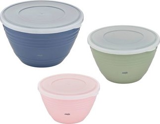 Emsa Prep & Bake Mixing Bowl with Lid Set 3-piece Emsa Prep & Bake Mixing Bowl with Lid Set 3-piece