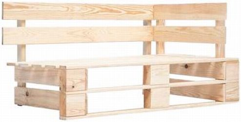 vidaXL Outdoor corner bench pallet (45769) vidaXL Outdoor corner bench pallet (45769)