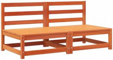 vidaXL Garden sofa without armrest 2 pcs vidaXL Garden sofa without armrest 2 pcs