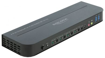 Delock DisplayPort 1.4 KVM Switch 8K 30 Hz with USB 3.0 and Audio Delock DisplayPort 1.4 KVM Switch 8K 30 Hz with USB 3.0 and Audio