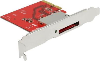Delock PCI Express x4 Card to 1 x External CFexpress / XQD Slot (91748) Delock PCI Express x4 Card to 1 x External CFexpress / XQD Slot (91748)