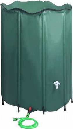 vidaXL Collapsible rainwater tank with tap 1350 l (48609) vidaXL Collapsible rainwater tank with tap 1350 l (48609)