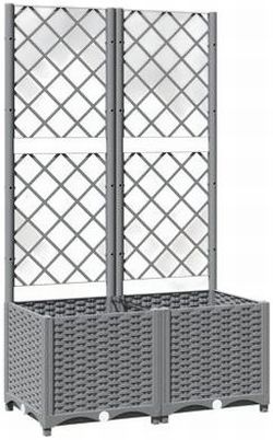 vidaXL Planter with trellis 80 x 40 x 136 cm (153272) vidaXL Planter with trellis 80 x 40 x 136 cm (153272)