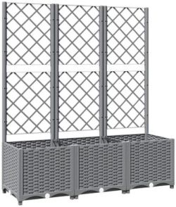 vidaXL Plant container with trellis PP 120 x 40 x 136 cm (153274) vidaXL Plant container with trellis PP 120 x 40 x 136 cm (153274)
