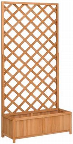 vidaXL Planter with Trellis Solid Fir Wood (365479) vidaXL Planter with Trellis Solid Fir Wood (365479)