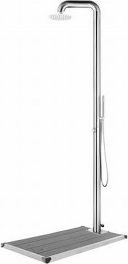 vidaXL Garden shower with base plate 230 cm (3070794) vidaXL Garden shower with base plate 230 cm (3070794)