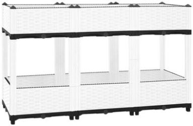 vidaXL Raised bed polypropylene 120 x 40 x 71 cm vidaXL Raised bed polypropylene 120 x 40 x 71 cm