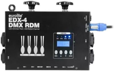 Eurolite EDX-4 DMX RDM LED Dimmer Pack Eurolite EDX-4 DMX RDM LED Dimmer Pack