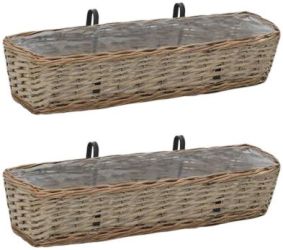 vidaXL Balcony flower box 80 cm (287642) vidaXL Balcony flower box 80 cm (287642)