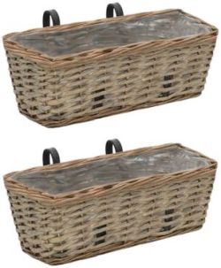 vidaXL Balcony flower box 40 cm 2 pcs. (246828) vidaXL Balcony flower box 40 cm 2 pcs. (246828)